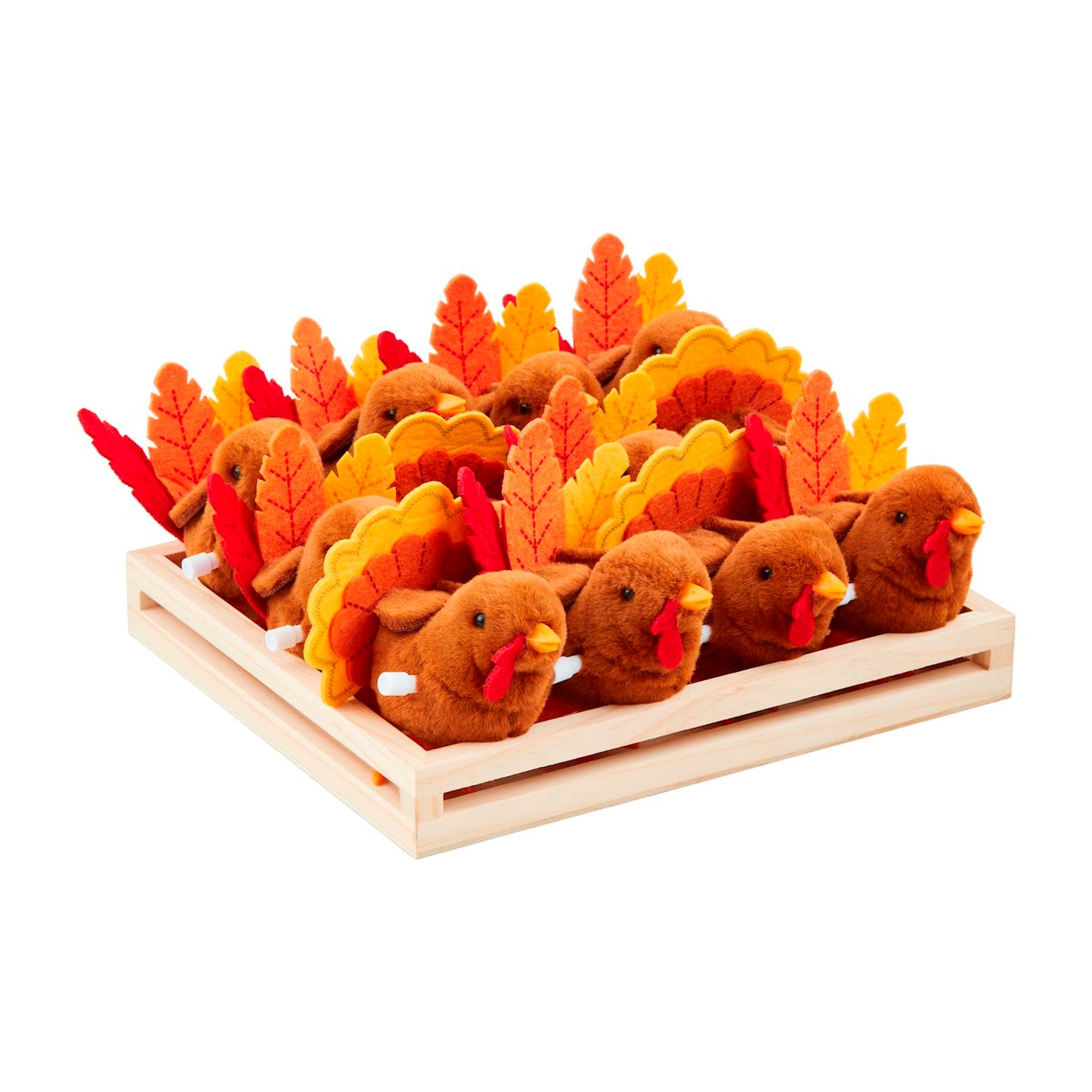 Mudpie Fuzzy Wind-Up Turkey Toy - Necessities Boutique