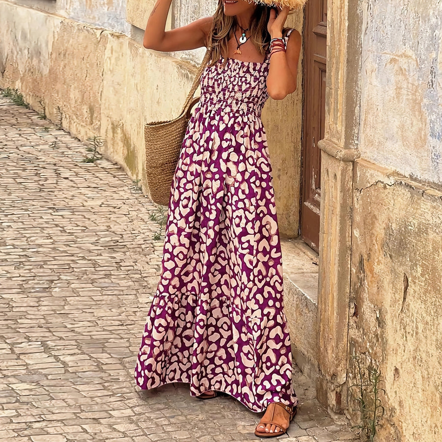 orangeshine floral maxi dress - Necessities Boutique