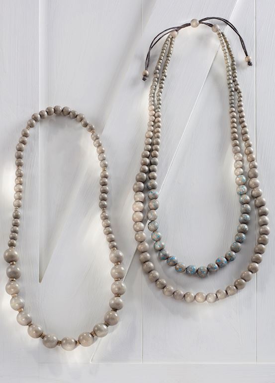 Giftcraft Boho Retro Wooden Beaded Necklace - Necessities Boutique