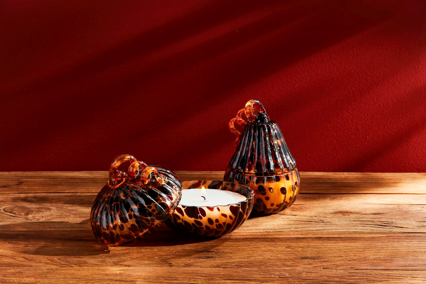 Mudpie Tortoise Glass Pumpkin Candle - Necessities Boutique