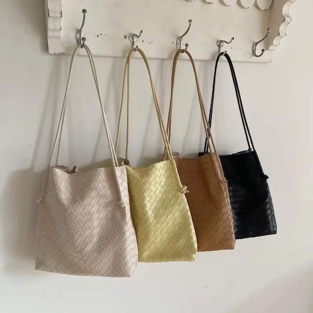 faire woven handbag - Necessities Boutique
