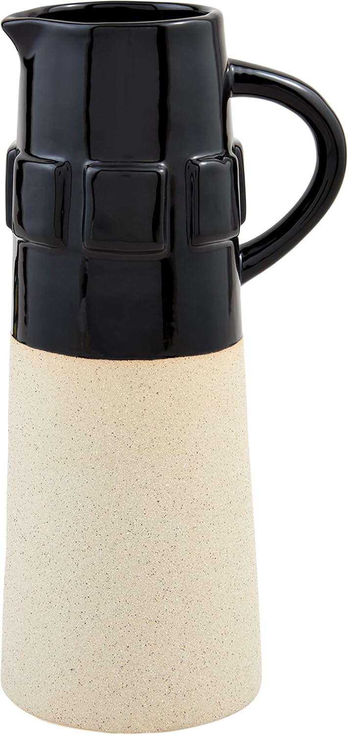 mudpie two tone pitcher - Necessities Boutique