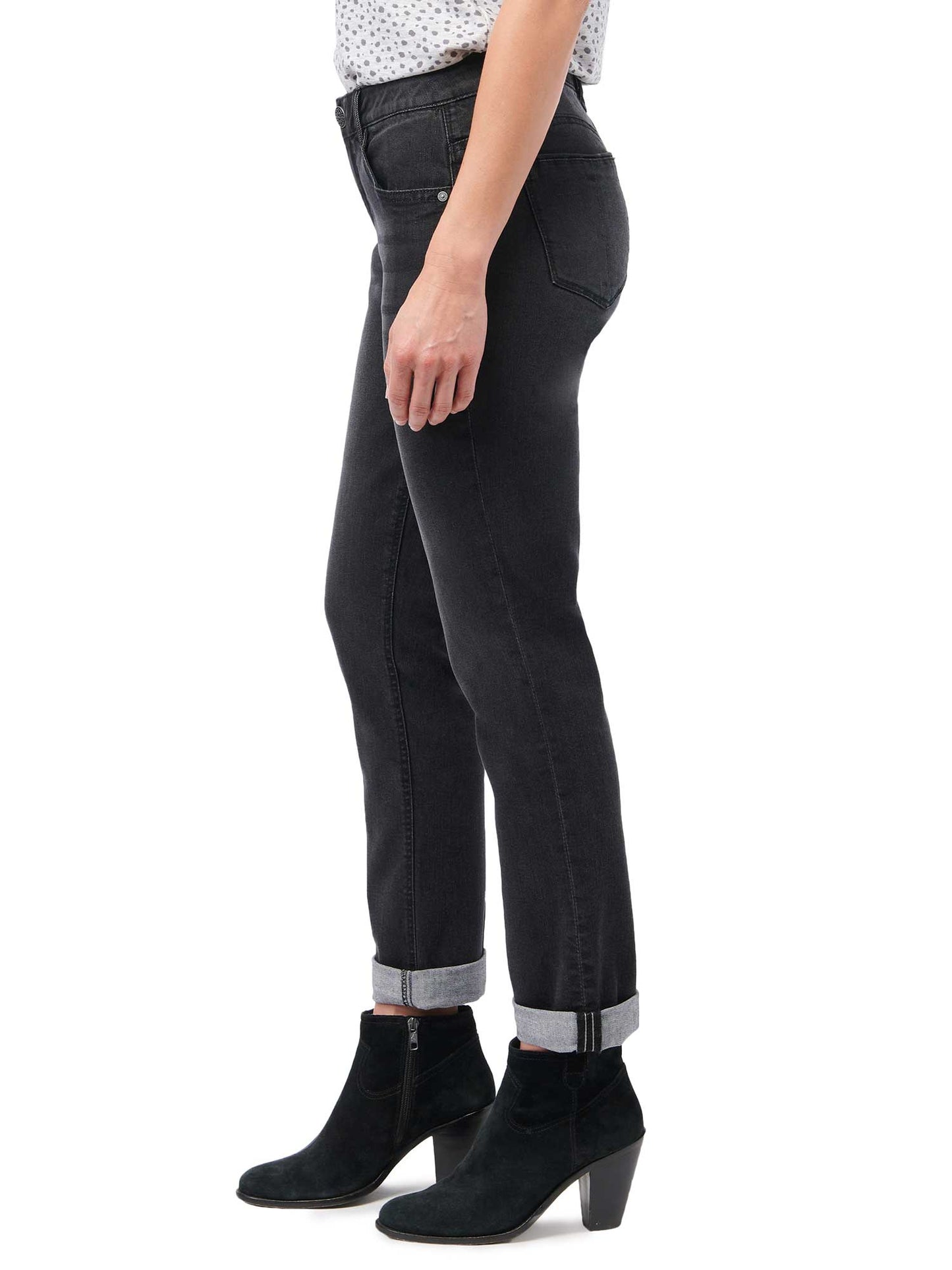 Democracy "Ab"solution® Black Denim Girlfriend Jeans - Necessities Boutique