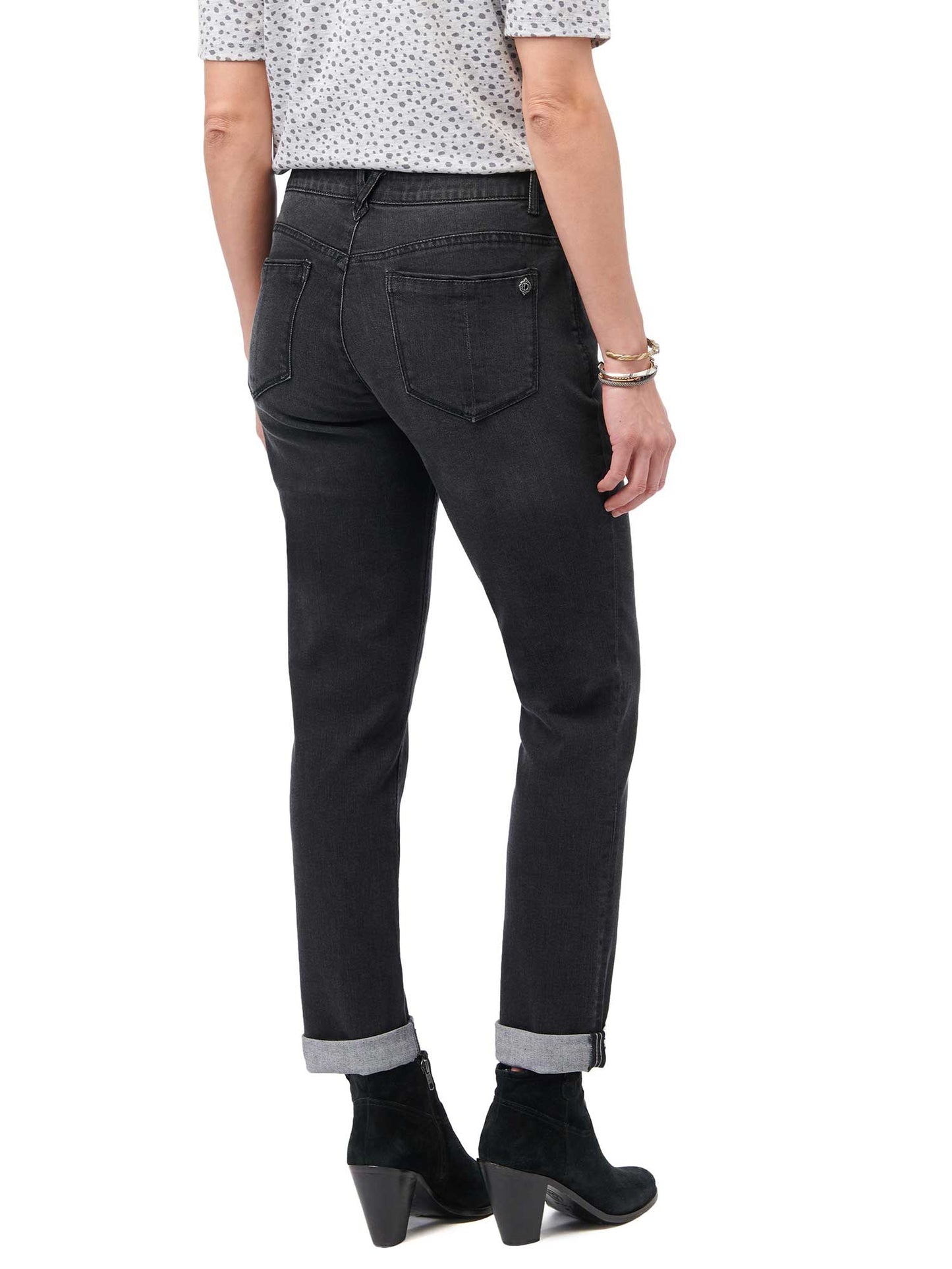 Democracy "Ab"solution® Black Denim Girlfriend Jeans - Necessities Boutique