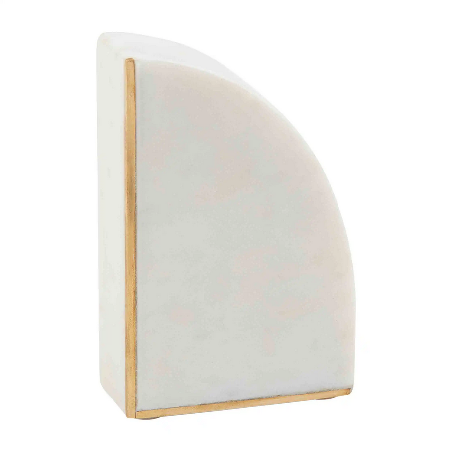 Mudpie Black or White Marble Bookend - Necessities Boutique