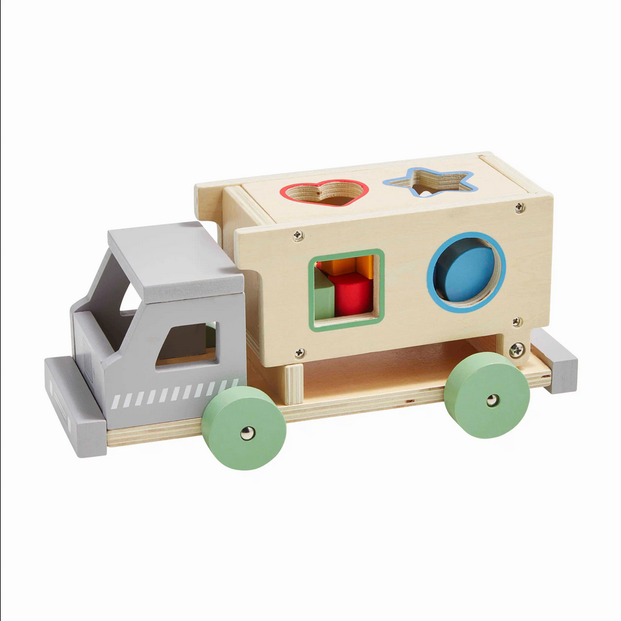 Mudpie Wooden Shape Sorter Truck Set - Necessities Boutique