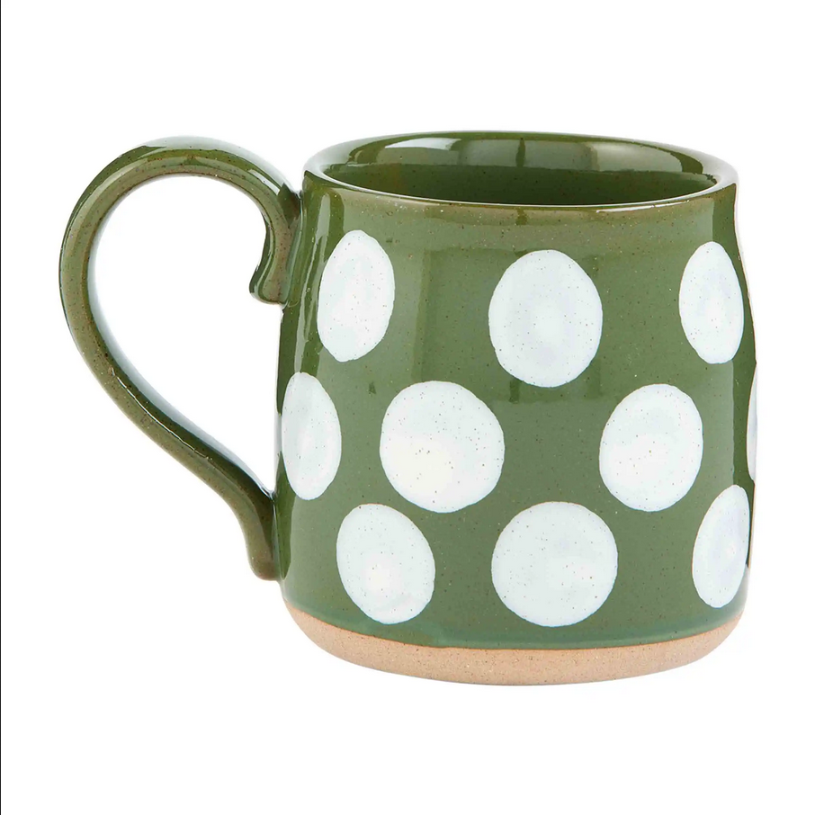 Mudpie Dot Collection Stoneware Coffee Mugs - Necessities Boutique