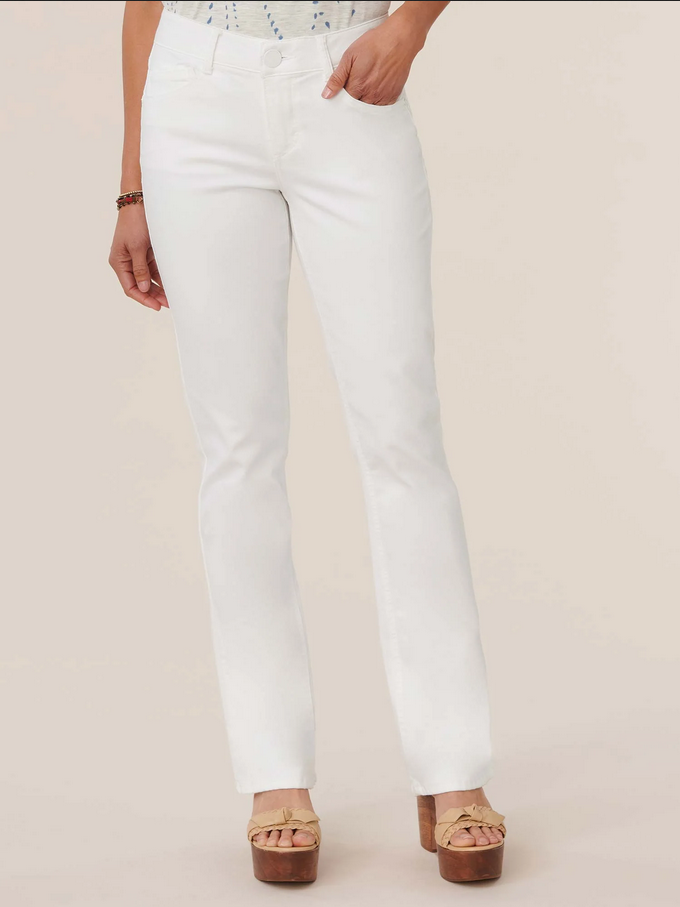 Democracy "Ab"solution® Itty Bitty Boot White Jeans - Necessities Boutique