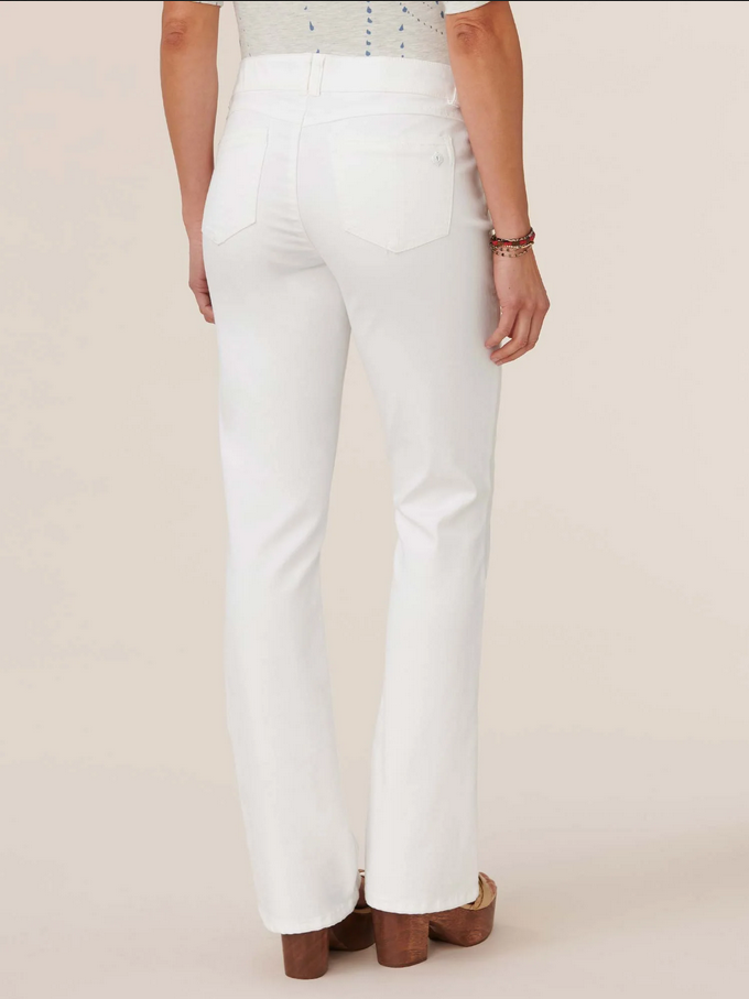 Democracy "Ab"solution® Itty Bitty Boot White Jeans - Necessities Boutique