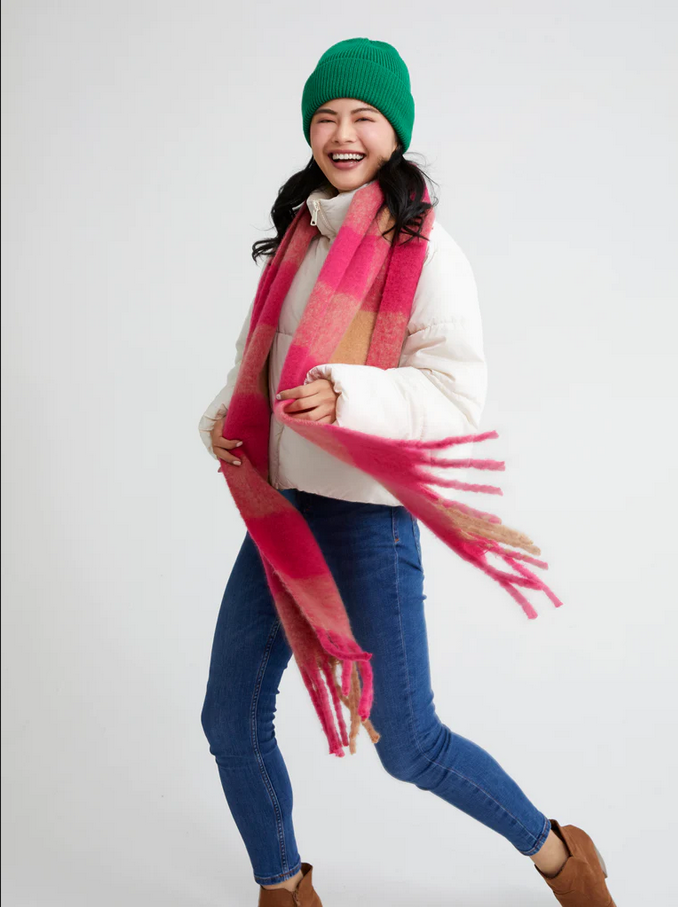 Shiraleah Mariah Plaid Scarf - Necessities Boutique