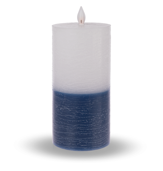 Luxury Lite Red and White/Green and White LED Wax Pillar Candle - Necessities Boutique