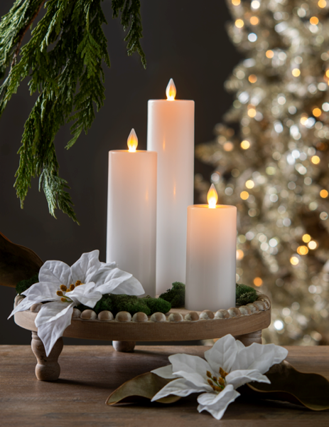 Luxury Lite White Wax LED Pillar Candle - Necessities Boutique
