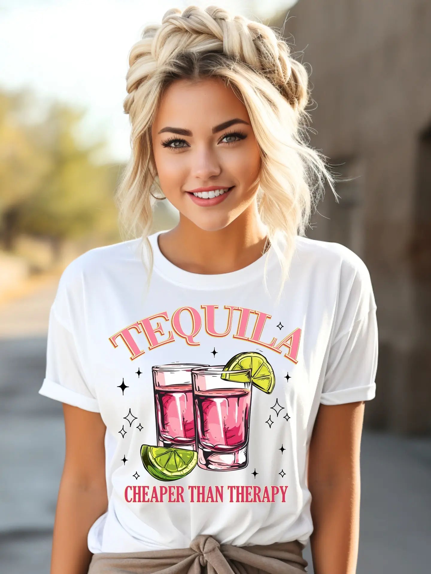MidWest Tees Tequila Cheaper Than Therapy Tee - Necessities Boutique