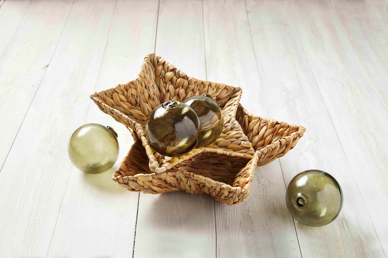Mudpie Water Hyacinth Star Baskets - Necessities Boutique