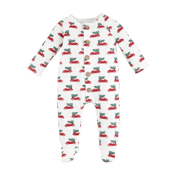 Mudpie Christmas Car Baby Sleeper - Necessities Boutique