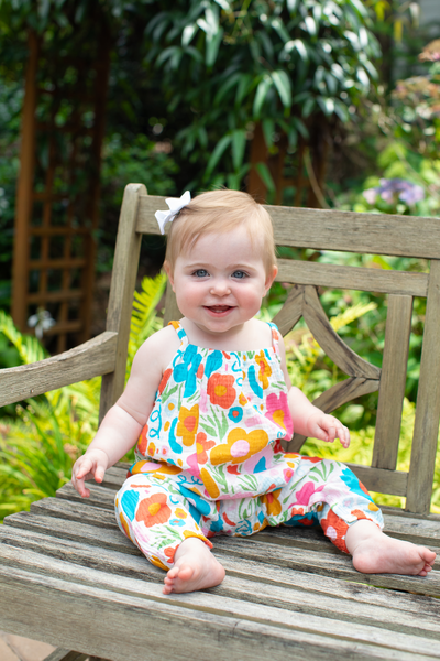 Mudpie Floral Printed Baby Longall - Necessities Boutique