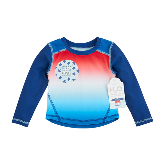 Mudpie Boys' Stars, Sharks, or Gators Color Change Rash Guard - Necessities Boutique