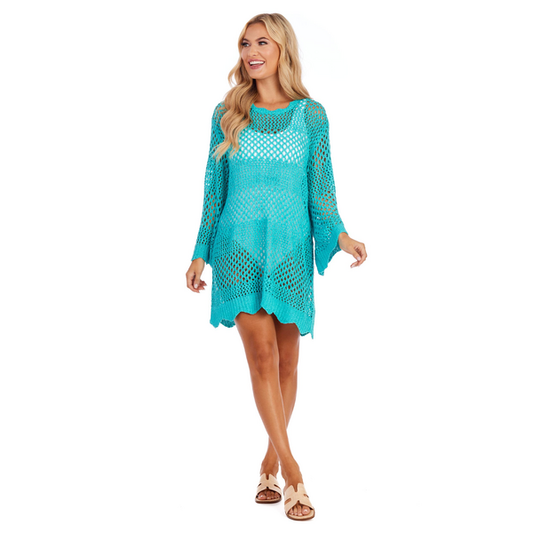 Mudpie Milton Crochet Tunic - Necessities Boutique