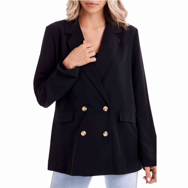 Mudpie Wynn Black Blazer - Necessities Boutique
