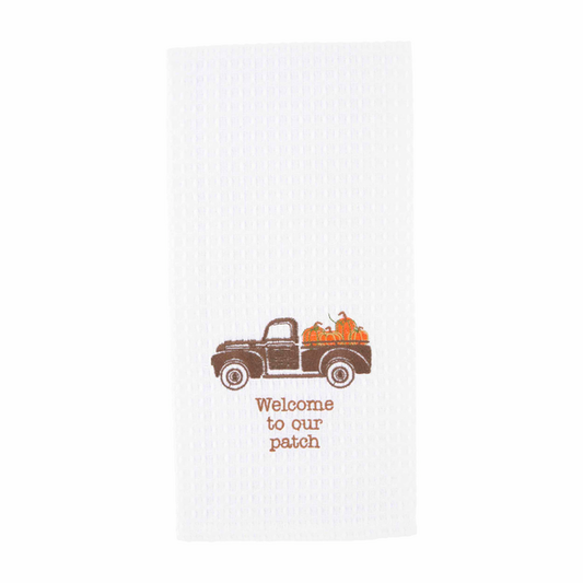 Mudpie Thanksgiving Waffle Cotton Kitchen Towels - Necessities Boutique