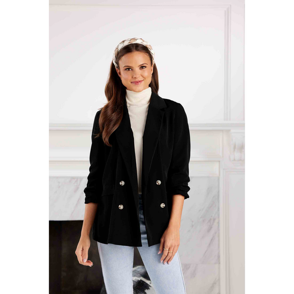 Mudpie Wynn Black Blazer - Necessities Boutique
