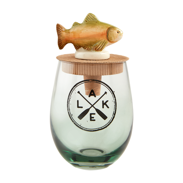 Mudpie Lake Life Wine Glass Sets - Necessities Boutique
