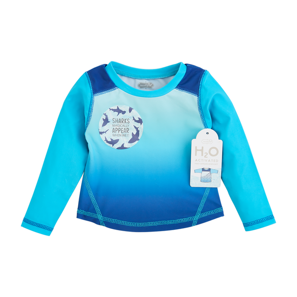 Mudpie Boys' Stars, Sharks, or Gators Color Change Rash Guard - Necessities Boutique