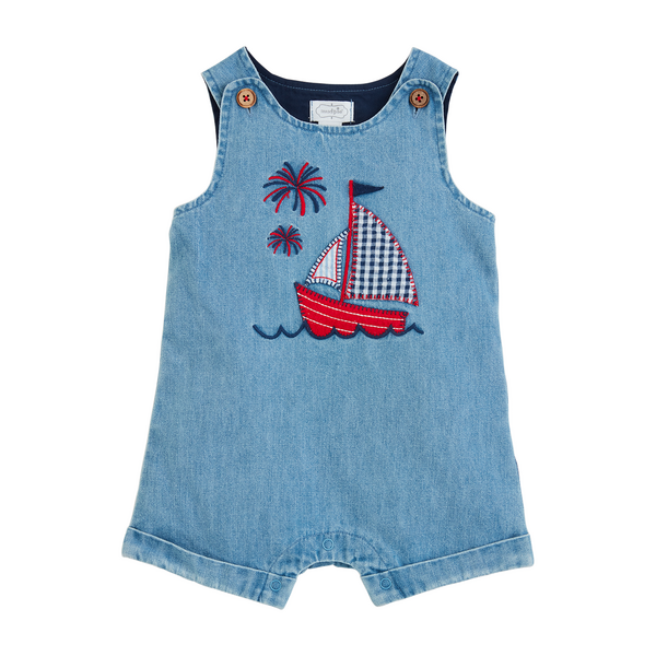 Mudpie Sailboat Denim Jon Jon - Necessities Boutique