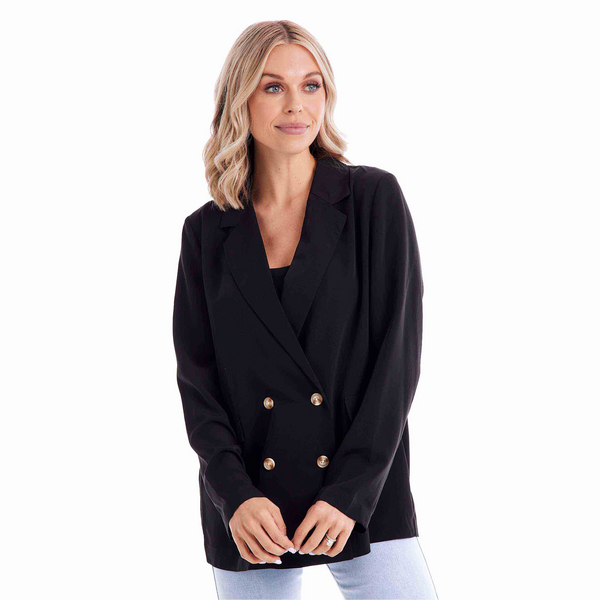 Mudpie Wynn Black Blazer - Necessities Boutique