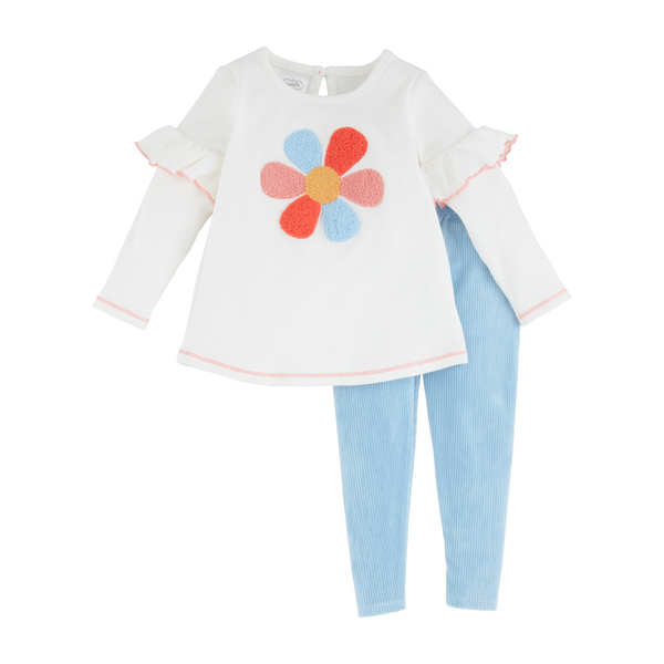 Mudpie Flower Tunic And Legging Set - Necessities Boutique