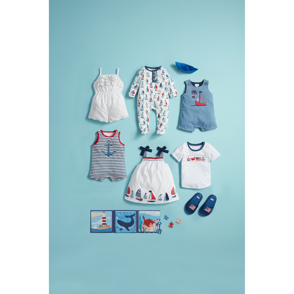 Mudpie Sailboat Denim Jon Jon - Necessities Boutique