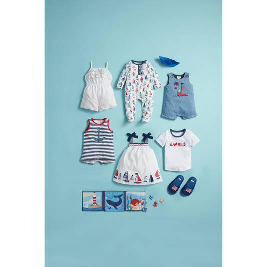 Mudpie Sailboat Denim Jon Jon - Necessities Boutique