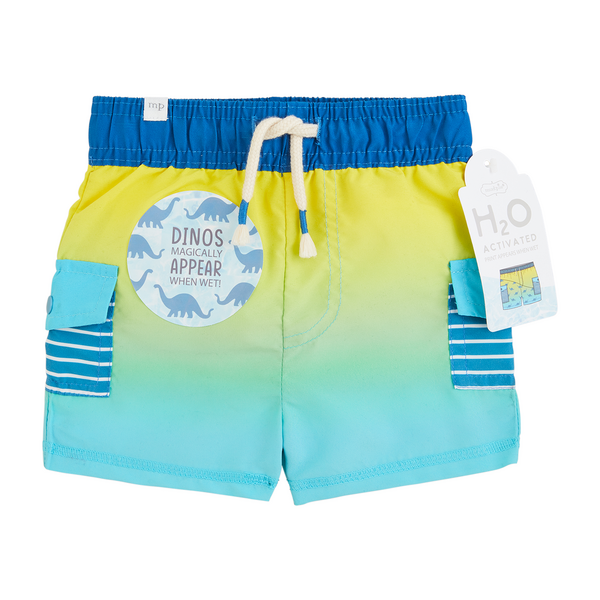 Mudpie Stars, Dino or Shark Color Changing Swim Trunks - Necessities Boutique
