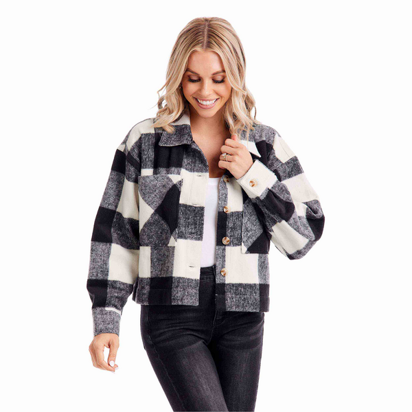 Mudpie Maverick Plaid Jacket - Necessities Boutique