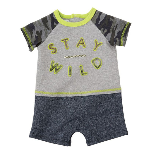 Mudpie Stay Wild Camo Print One Piece - Necessities Boutique