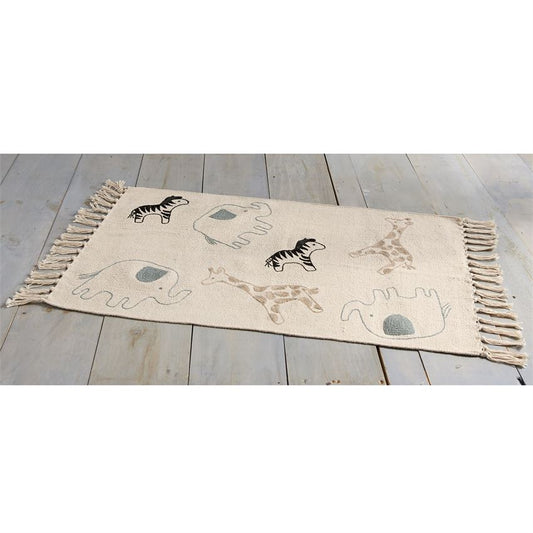 Mudpie Safari Cotton Throw Rug - Necessities Boutique