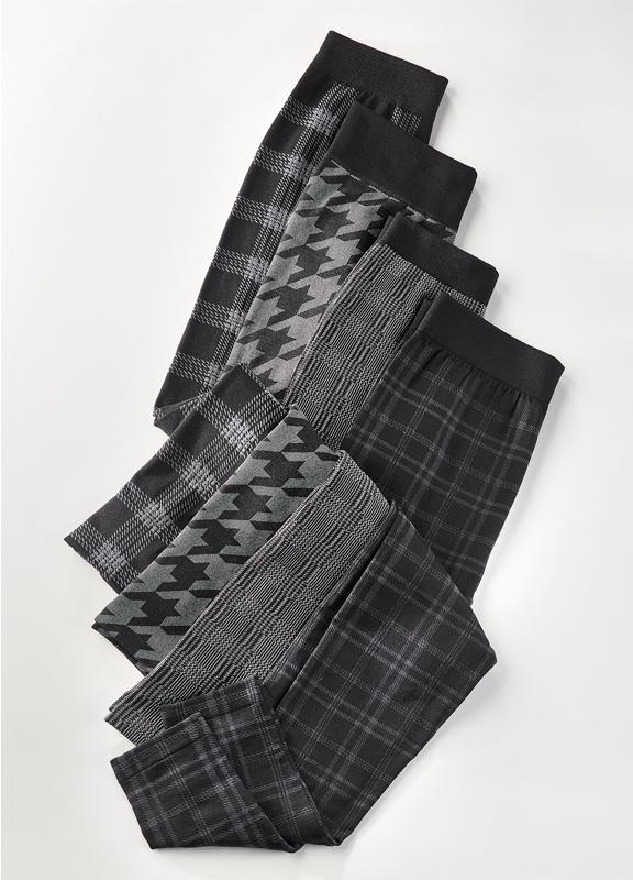 Charlie Paige Printed Fleece Lined Leggings - Necessities Boutique