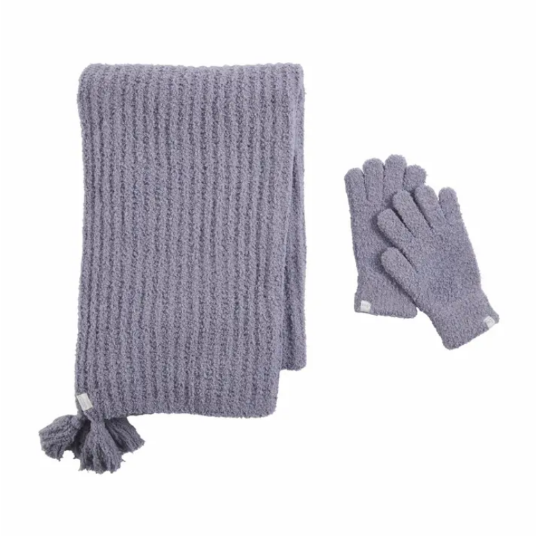 Mudpie Chenille Scarf & Glove Set - Necessities Boutique