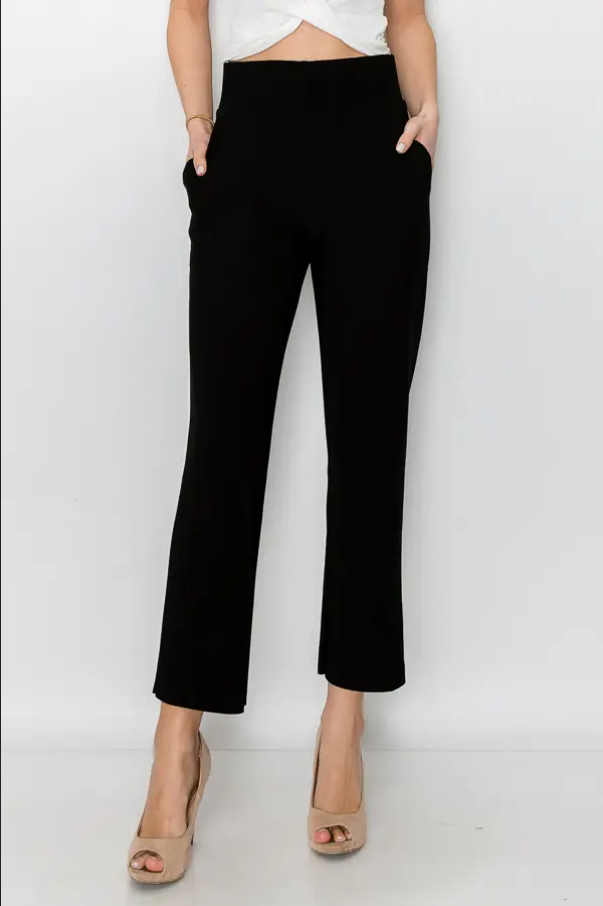JOH Kristy Crepe Pull-on Pant - Necessities Boutique