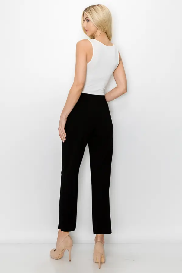 JOH Kristy Crepe Pull-on Pant - Necessities Boutique