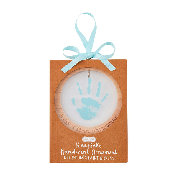 Mudpie Handprint Keepsake 1st Christmas Ornament