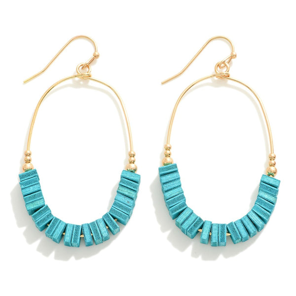 Drop Simple Wire Hoop Drop Earrings&nbsp;