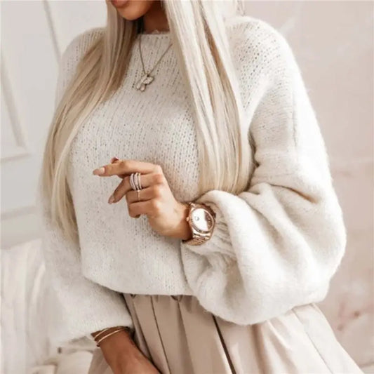 Sheer Trend loose knit sweater