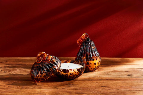 Mudpie Tortoise Glass Pumpkin Candle