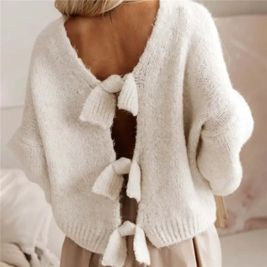 Sheer Trend loose knit sweater