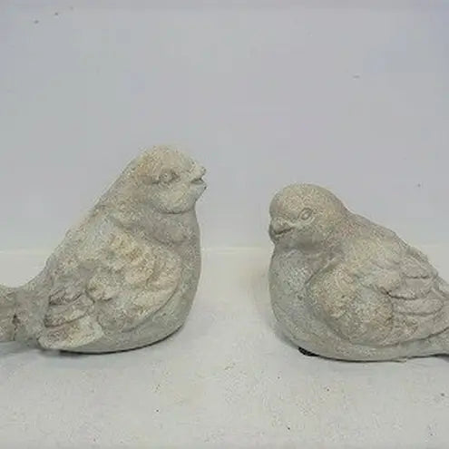 Vagabond Vintage Sitting Cement Bird Statue 2