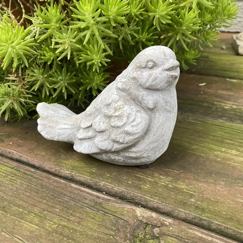 Vagabond Vintage Sitting Cement Bird Statue 2