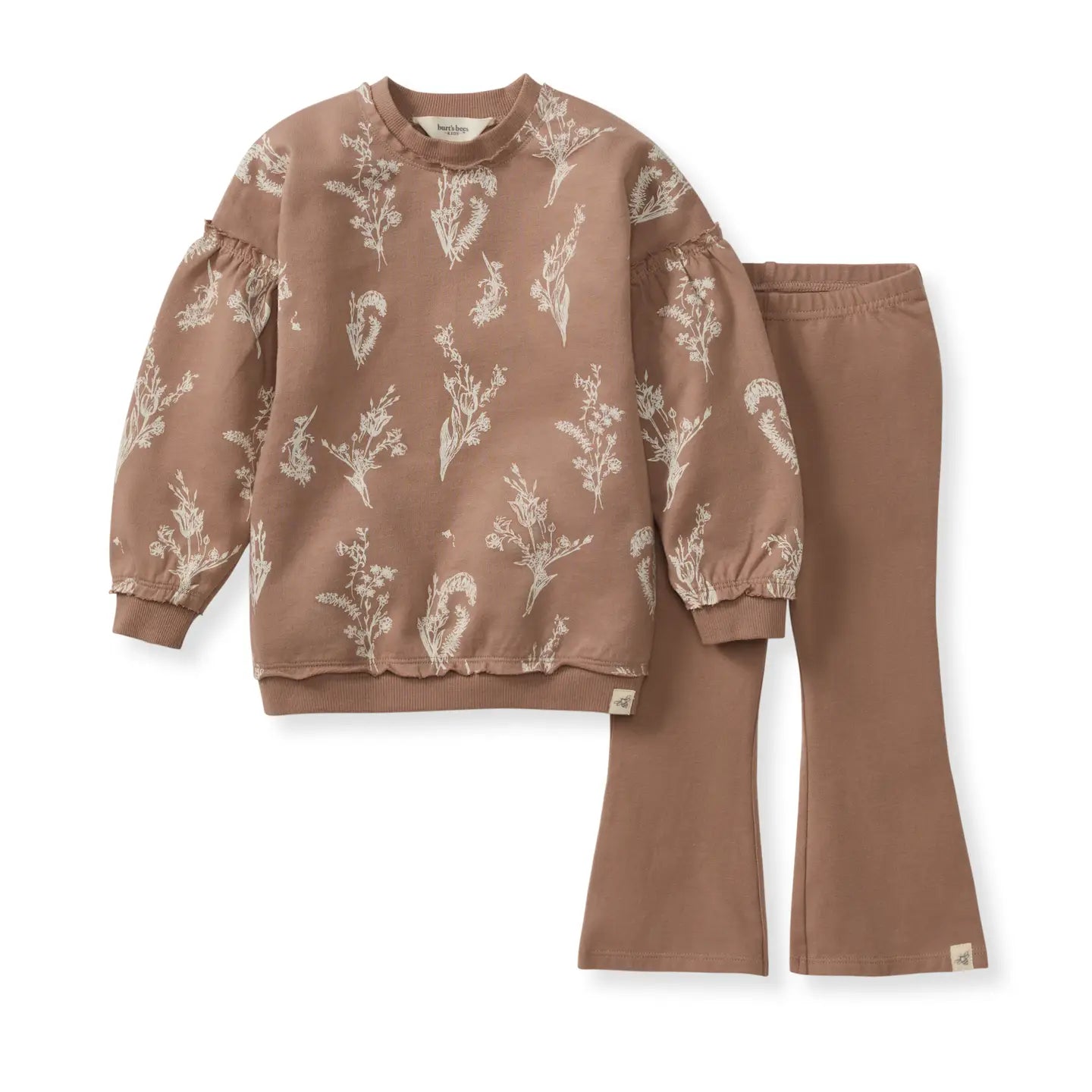 burt's bees baby girl 2 piece set