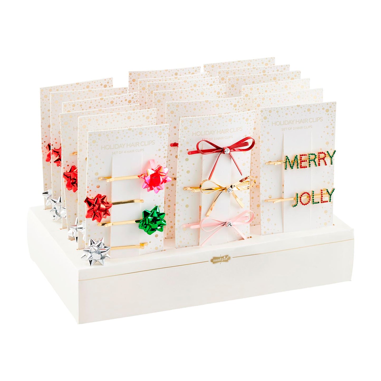 Mudpie Assorted Holiday Hair Clip Sets - Necessities Boutique