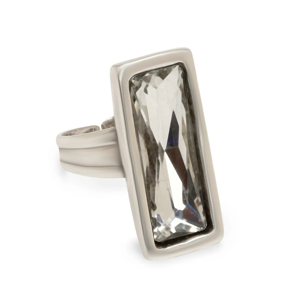 chanour crystal silver ring